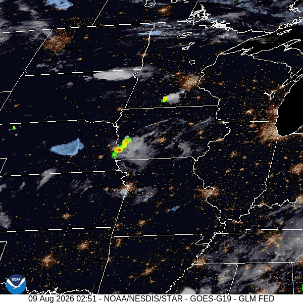Lightning Extent Sequence Map